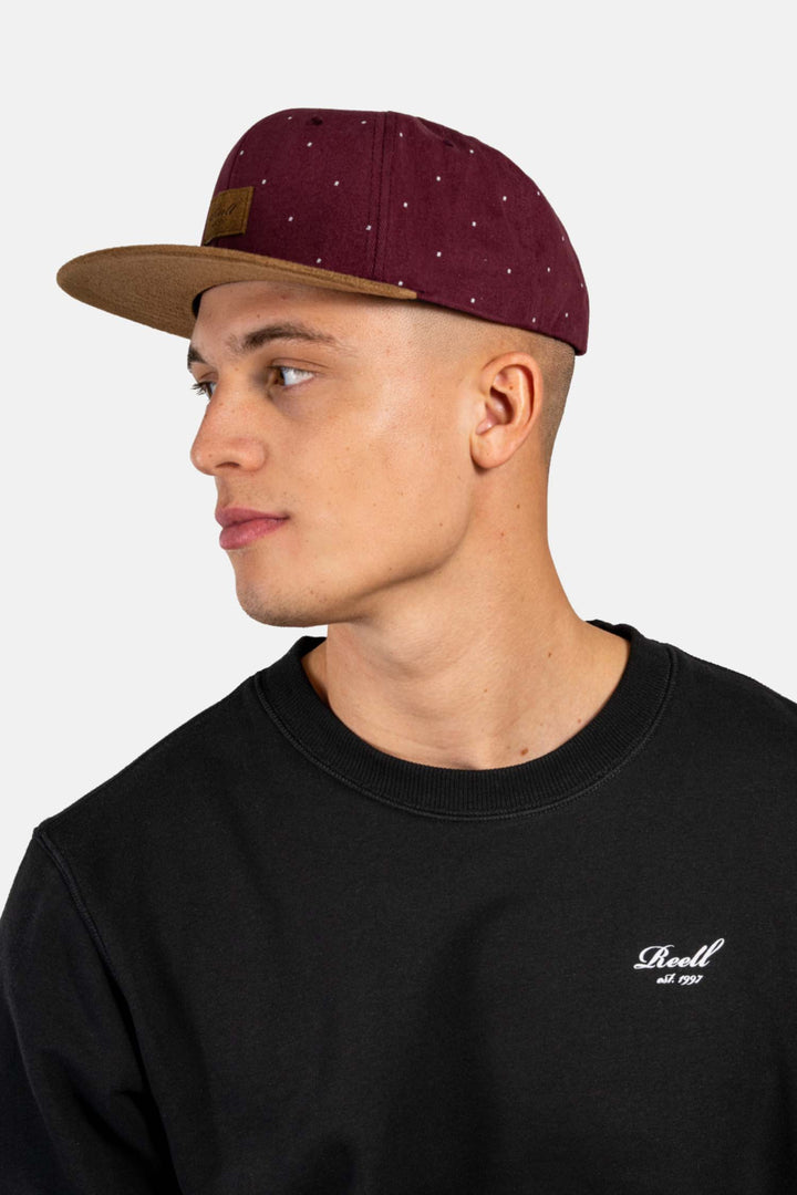 Suede Cap R-Maroon